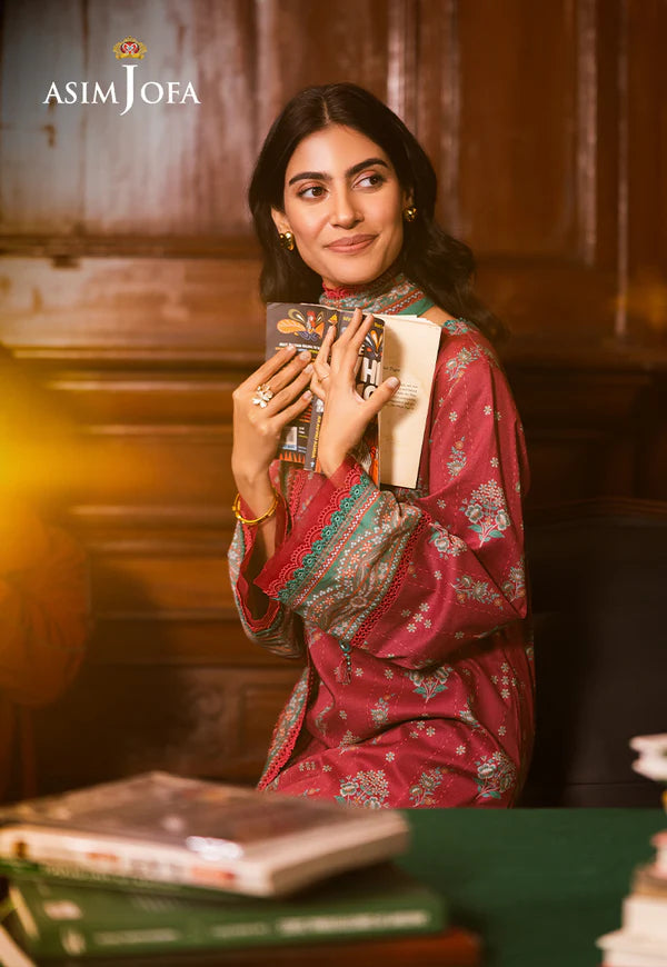 AJUBJ-38 Printed Lawn 3 Pcs