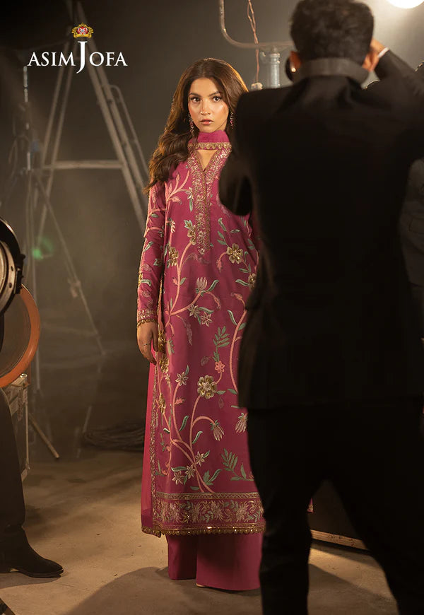 AJLLF-15 Embroidered Silk 3 Pcs