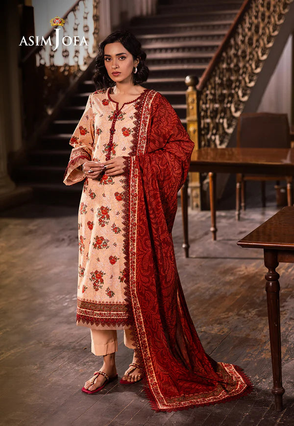 AJUBJ-54 PRINTED LAWN 3 PC