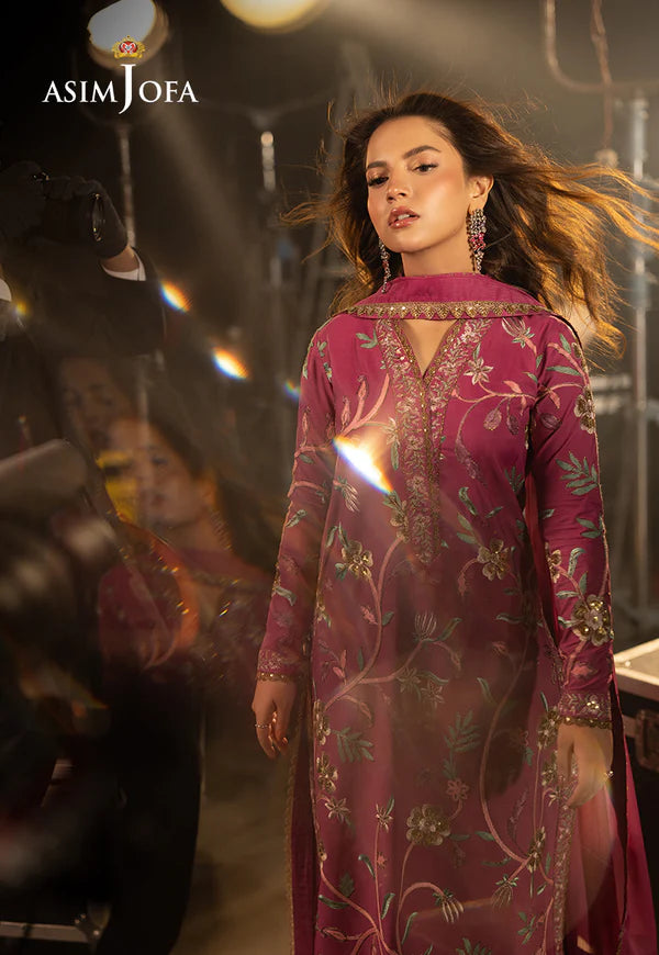 AJLLF-15 Embroidered Silk 3 Pcs