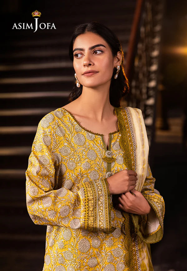 AJUBJ-51 PRINTED LAWN 3 PC