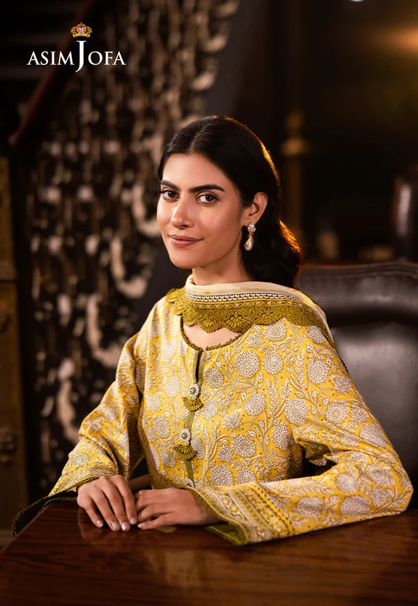 AJUBJ-51 PRINTED LAWN 3 PC