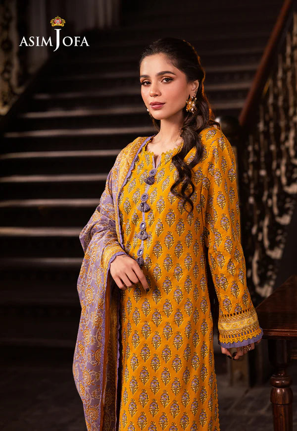 AJUBJ-53 PRINTED LAWN 3 PC