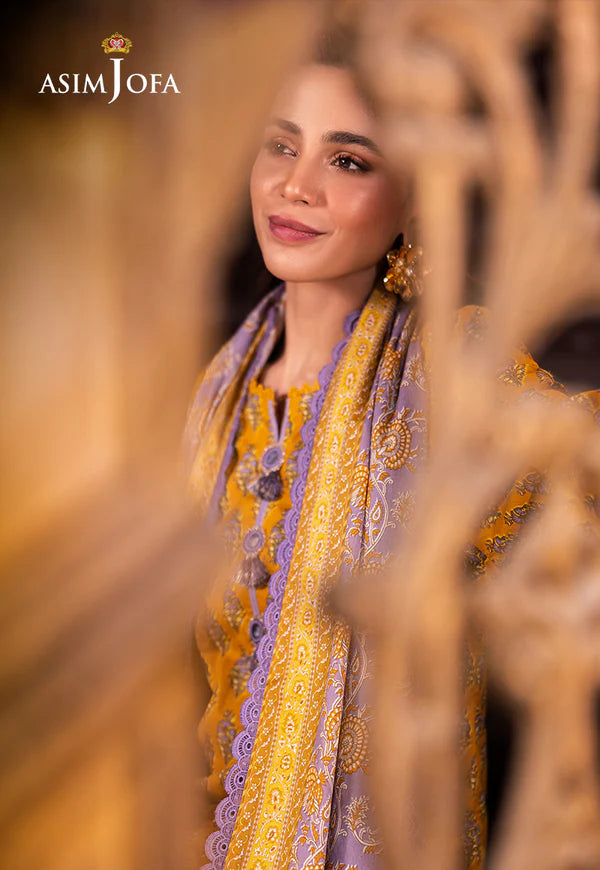 AJUBJ-53 PRINTED LAWN 3 PC