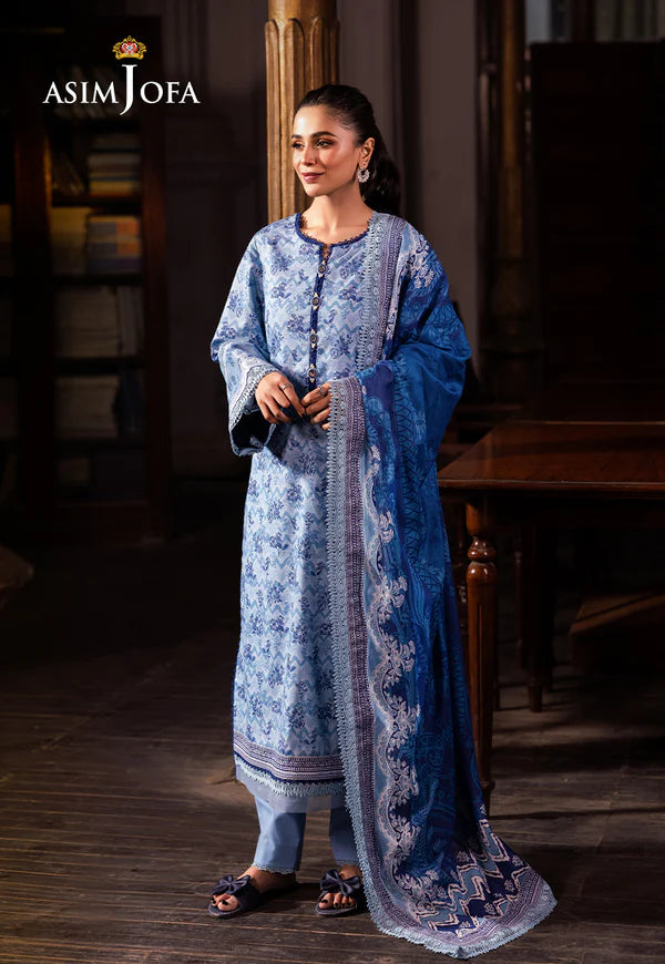 AJUBJ-39 Printed Lawn 3 Pcs