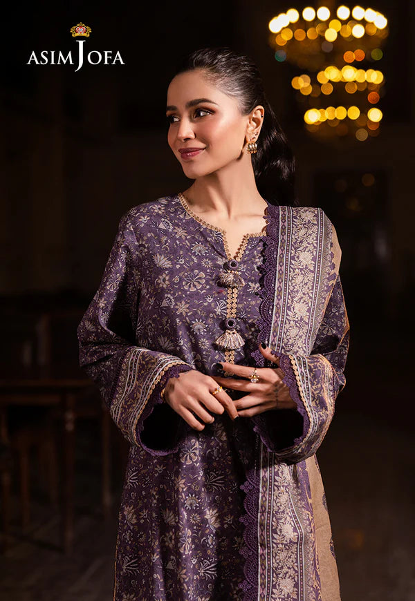 AJUBJ-48 PRINTED LAWN 3 PC