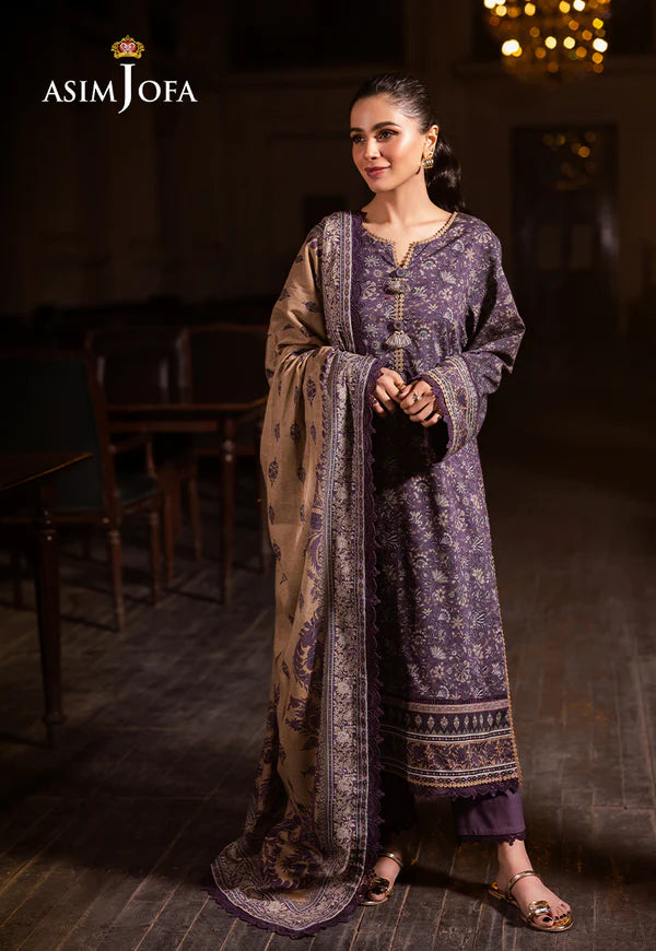 AJUBJ-48 PRINTED LAWN 3 PC