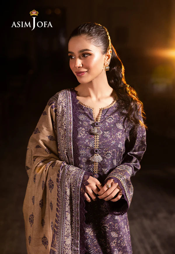 AJUBJ-48 PRINTED LAWN 3 PC