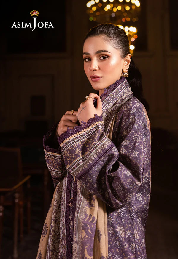 AJUBJ-48 PRINTED LAWN 3 PC