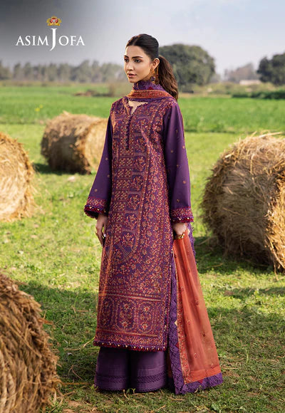AJELL-13 EMBROIDERED LAWN 3 PCS