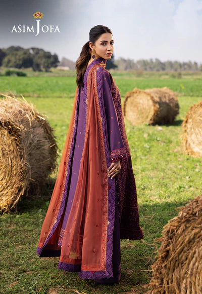 AJELL-13 EMBROIDERED LAWN 3 PCS