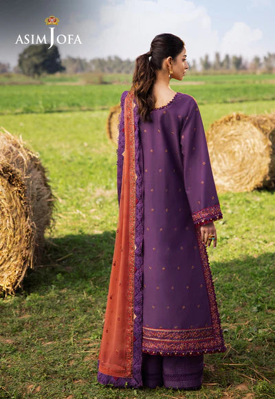 AJELL-13 EMBROIDERED LAWN 3 PCS