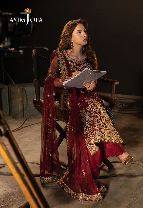 AJLLF-01 Embroidered Net 3 Pcs