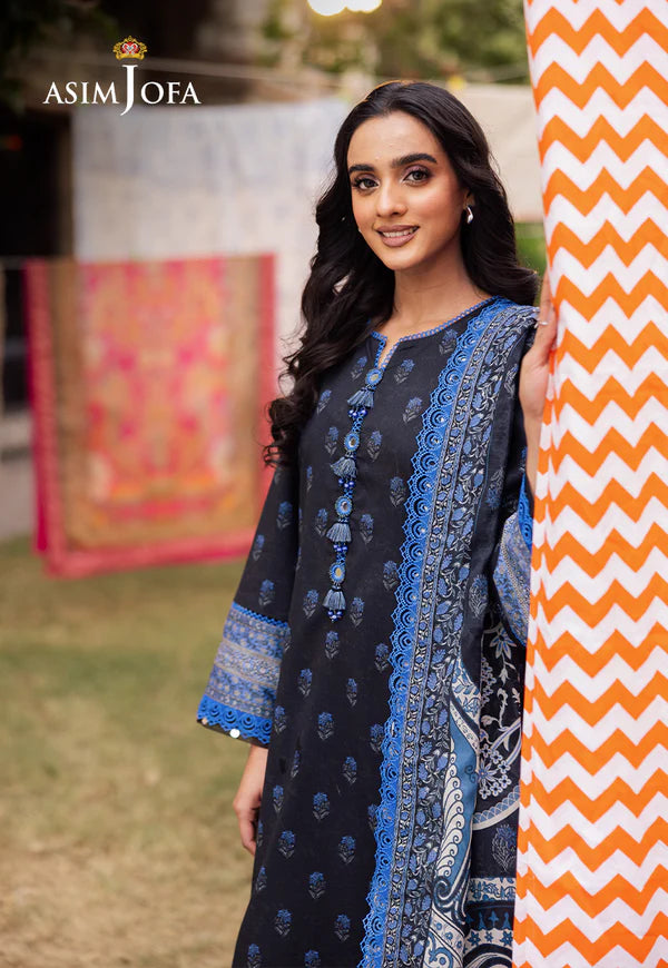 AJUBJ-55 PRINTED LAWN 3 PC