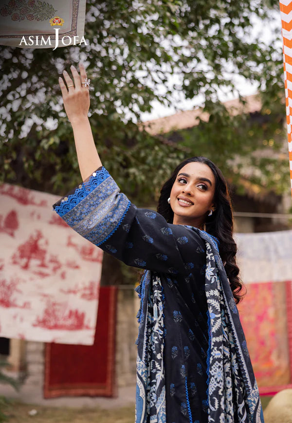 AJUBJ-55 PRINTED LAWN 3 PC