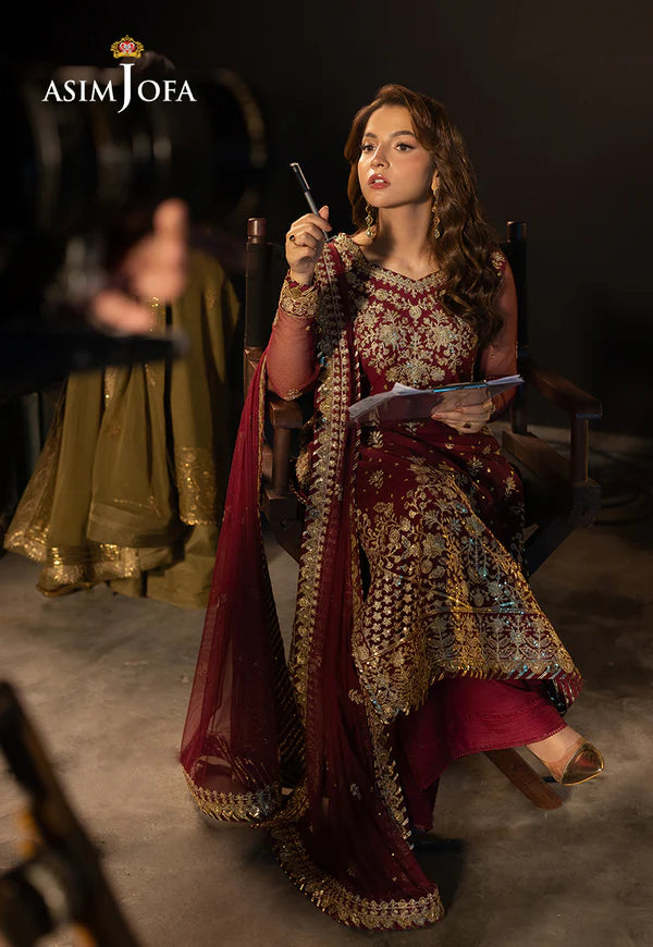 AJLLF-01 Embroidered Net 3 Pcs