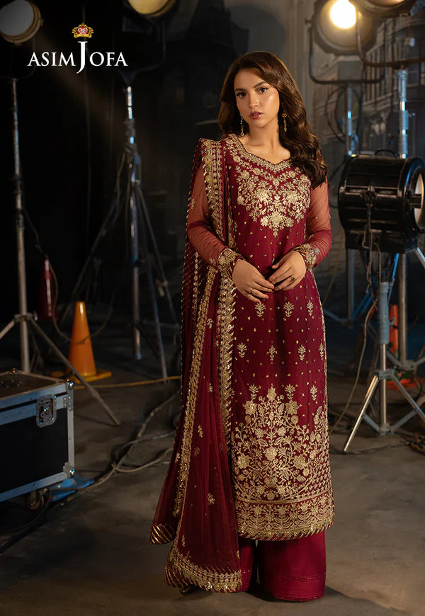 AJLLF-01 Embroidered Net 3 Pcs