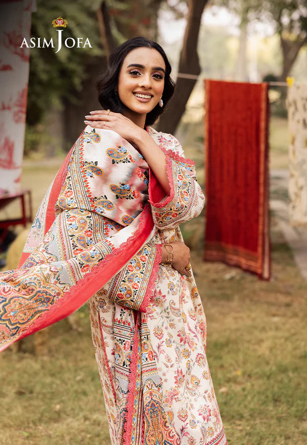 AJUBJ-50 PRINTED LAWN 3 PC