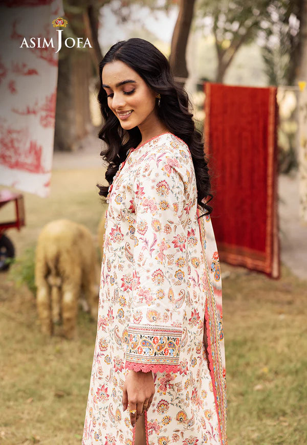 AJUBJ-50 PRINTED LAWN 3 PC