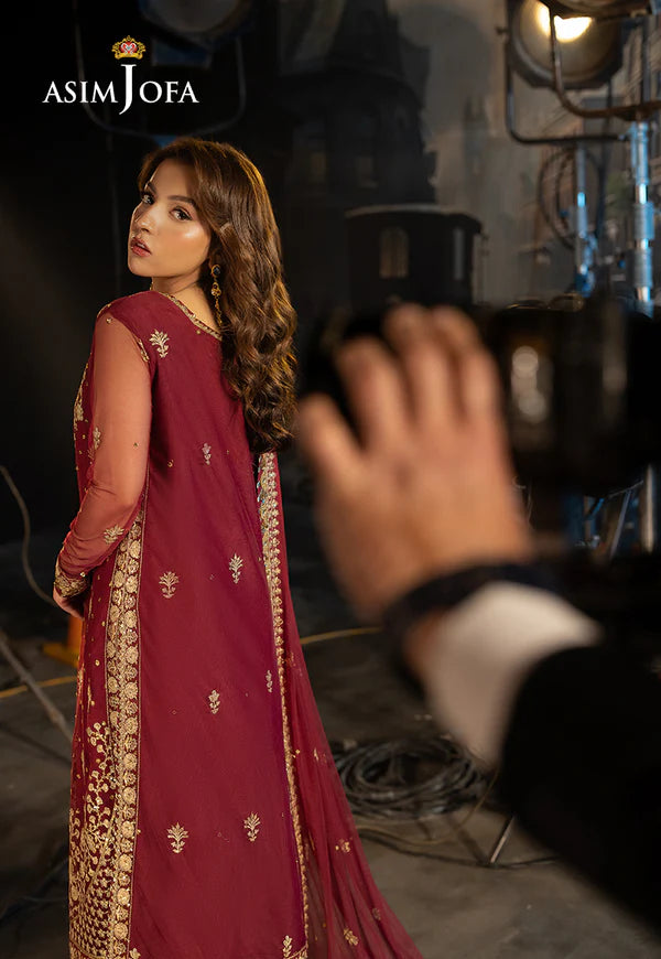 AJLLF-01 Embroidered Net 3 Pcs