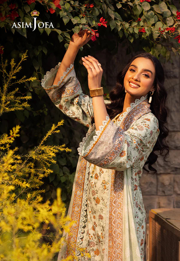 AJUBJ-52 PRINTED LAWN 3 PC