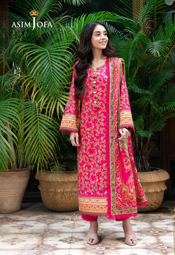 AJUUB-24 PRINTED LAWN 3 PC