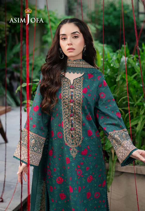 AJUUB-38 PRINTED LAWN 3 PC