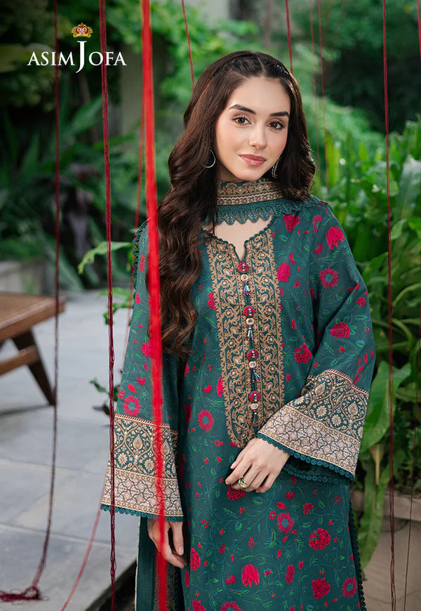 AJUUB-38 PRINTED LAWN 3 PC