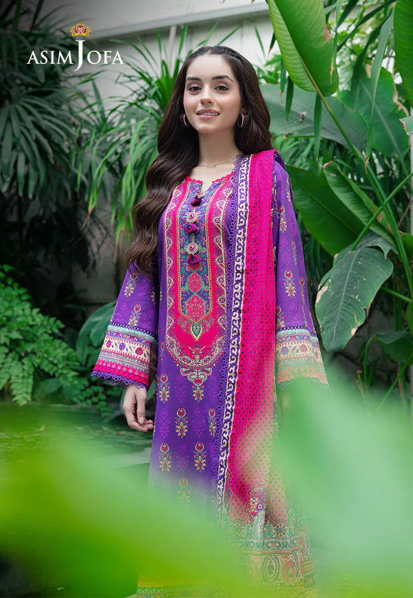 AJUUB-34 PRINTED LAWN 3 PC