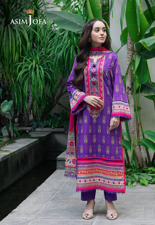 AJUUB-34 PRINTED LAWN 3 PC