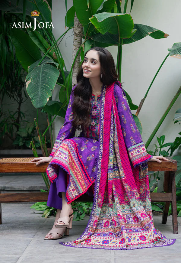 AJUUB-34 PRINTED LAWN 3 PC