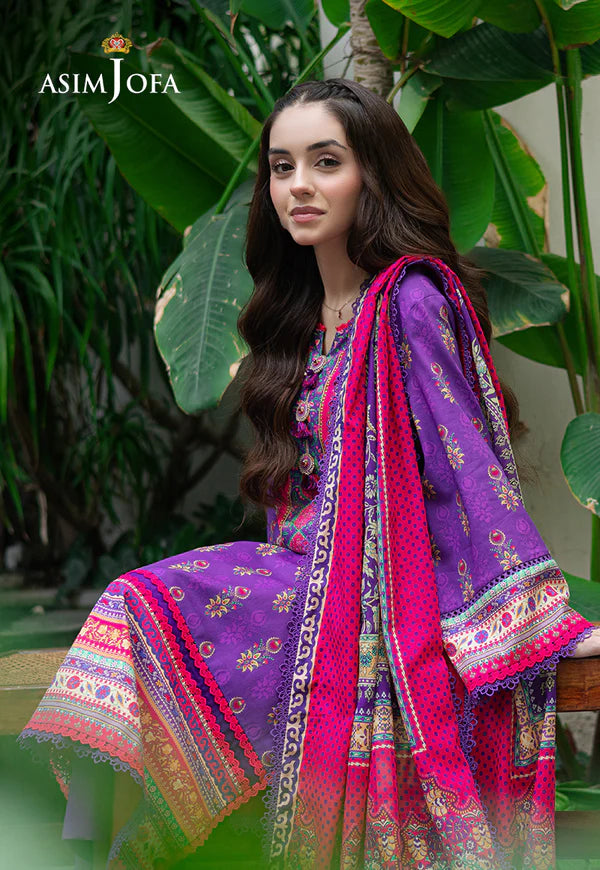 AJUUB-34 PRINTED LAWN 3 PC