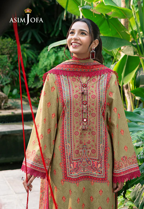 AJUUB-28 PRINTED LAWN 3 PC