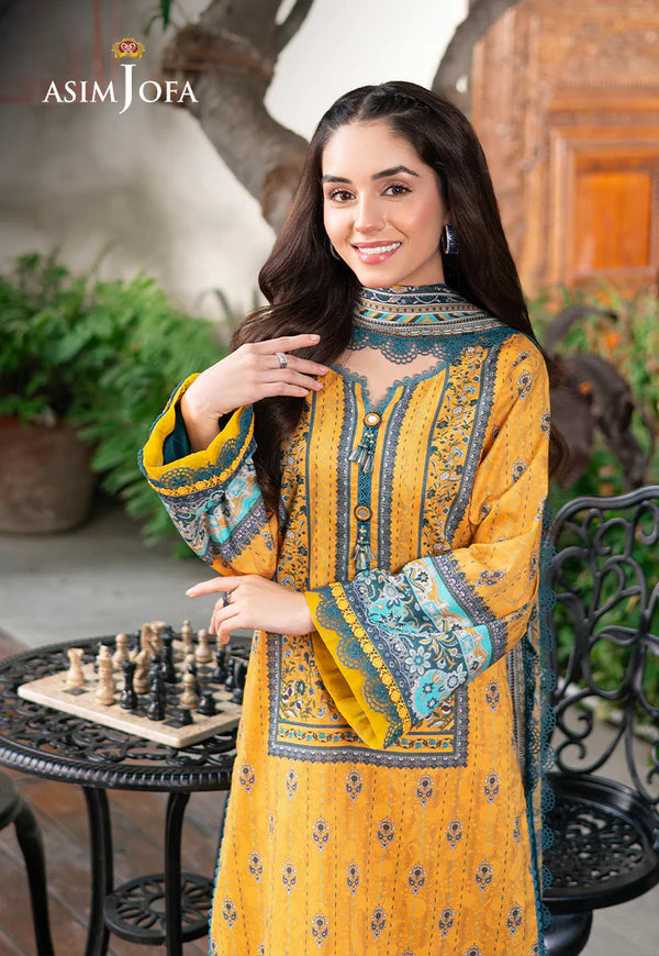 AJUUB-23 PRINTED LAWN 3 PC