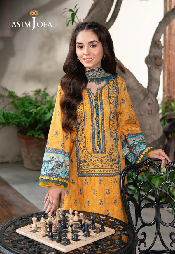 AJUUB-23 PRINTED LAWN 3 PC