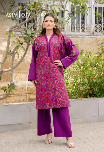 AJPB-191 PRINTED EMBROIDERED CAMBRIC STITCHED 2PCS