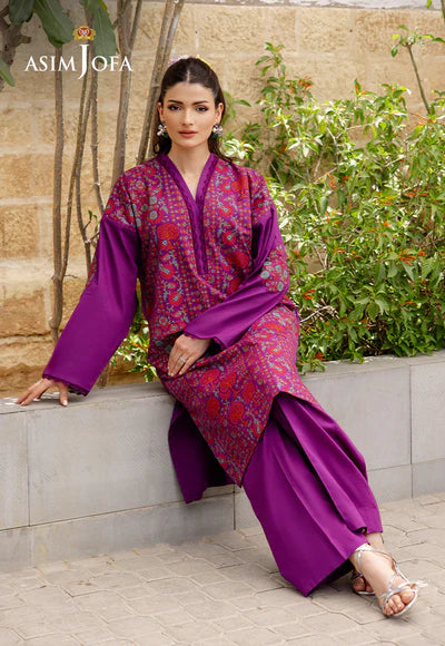 AJPB-191 PRINTED EMBROIDERED CAMBRIC STITCHED 2PCS