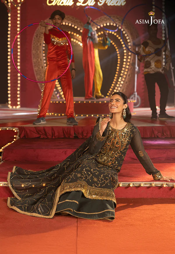 AJLLF-02 Embroidered Chiffon 3 Pcs