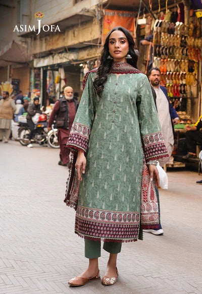 AJUBF-77 DIGITAL PRINTED LAWN 3 PCS