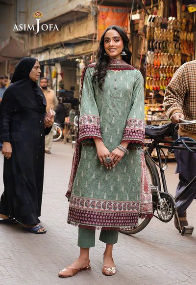 AJUBF-77 DIGITAL PRINTED LAWN 3 PCS