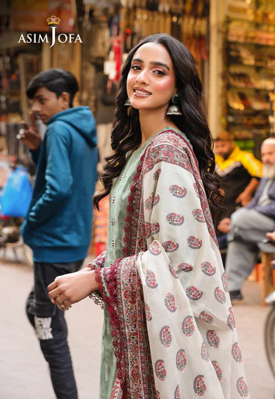 AJUBF-77 DIGITAL PRINTED LAWN 3 PCS