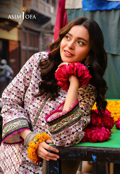 AJUBF-91 DIGITAL PRINTED LAWN 3 PCS