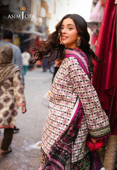 AJUBF-91 DIGITAL PRINTED LAWN 3 PCS