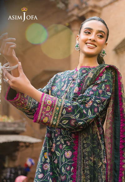 AJUBF-88 DIGITAL PRINTED LAWN 3 PCS