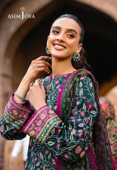 AJUBF-88 DIGITAL PRINTED LAWN 3 PCS