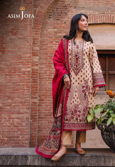 AJUBF-55 DIGITAL PRINTED LAWN 2 PCS