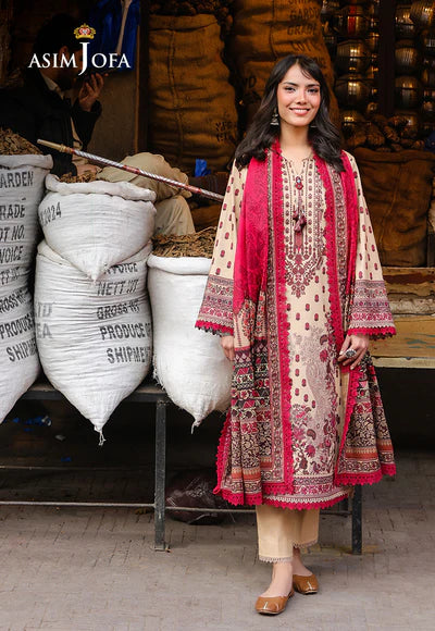 AJUBF-55 DIGITAL PRINTED LAWN 2 PCS