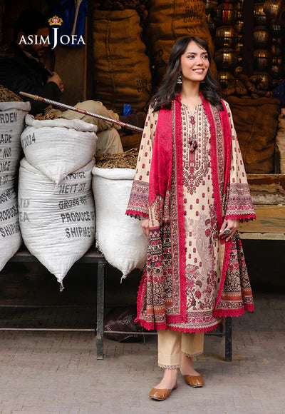 AJUBF-55 DIGITAL PRINTED LAWN 2 PCS