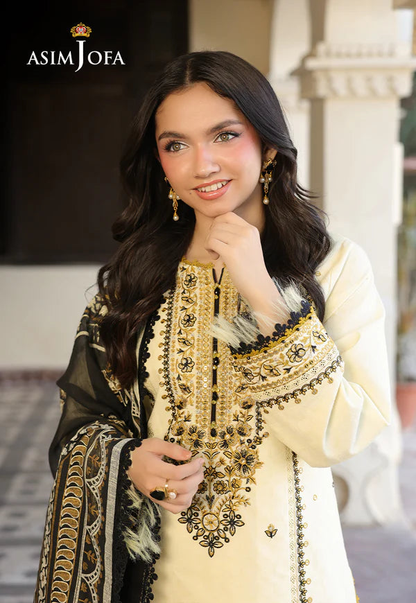 AJUBF-17 EMBROIDERED DOBBY 3 PCS