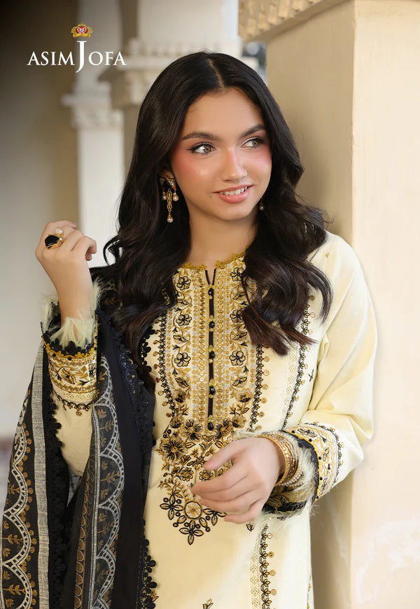 AJUBF-17 EMBROIDERED DOBBY 3 PCS